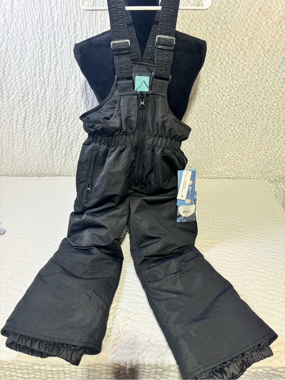 Iceberg Black Kids Snow Overalls